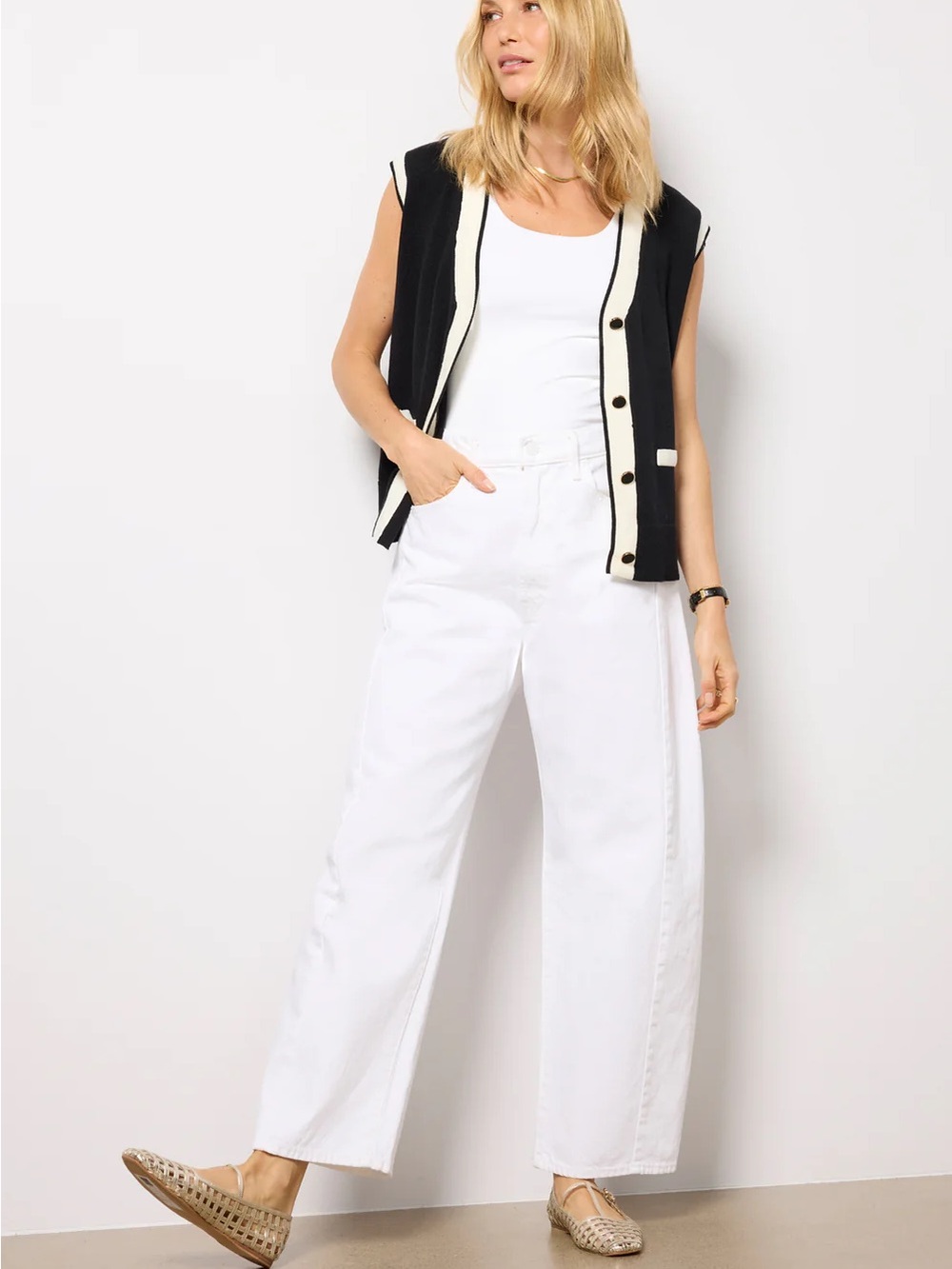 Mother The Full Pipe Barrel
Jeans in Picket Fence